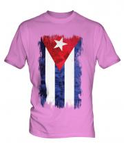 Cuba Grunge Flag Mens T-Shirt