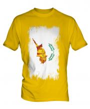 Cyprus Grunge Flag Mens T-Shirt