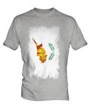 Cyprus Grunge Flag Mens T-Shirt