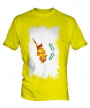 Cyprus Grunge Flag Mens T-Shirt