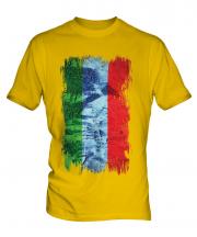 Dagestan Grunge Flag Mens T-Shirt