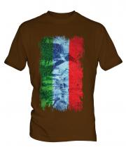 Dagestan Grunge Flag Mens T-Shirt