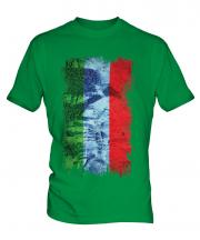 Dagestan Grunge Flag Mens T-Shirt