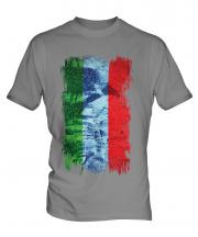 Dagestan Grunge Flag Mens T-Shirt