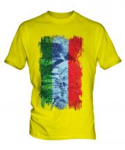 Dagestan Grunge Flag Mens T-Shirt