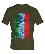 Dagestan Grunge Flag Mens T-Shirt