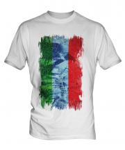Dagestan Grunge Flag Mens T-Shirt