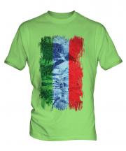 Dagestan Grunge Flag Mens T-Shirt