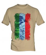 Dagestan Grunge Flag Mens T-Shirt
