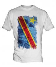 Democratic Rep. Of Congo Grunge Flag Mens T-Shirt