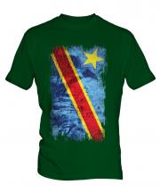 Democratic Rep. Of Congo Grunge Flag Mens T-Shirt