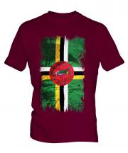 Dominica Grunge Flag Mens T-Shirt