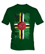 Dominica Grunge Flag Mens T-Shirt