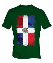 Dominican Republic Grunge Flag Mens T-Shirt
