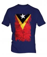 East Timor Grunge Flag Mens T-Shirt