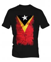 East Timor Grunge Flag Mens T-Shirt