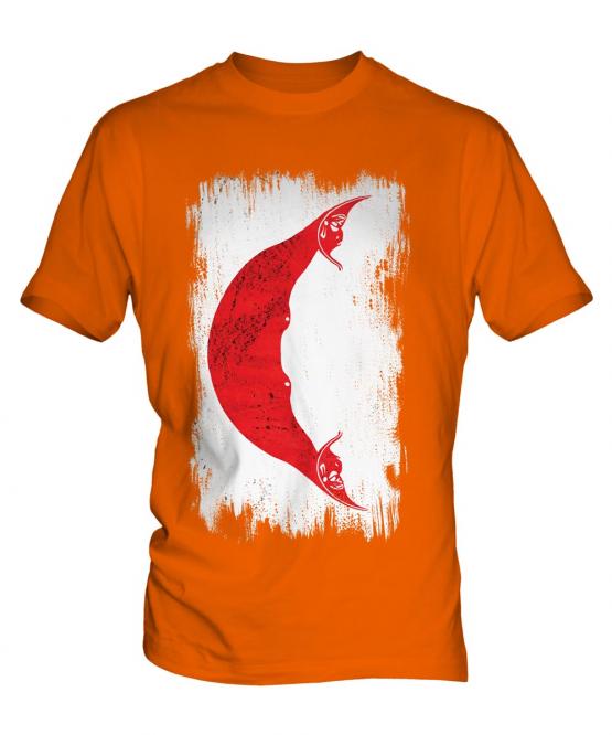 Easter Island Grunge Flag Mens T-Shirt