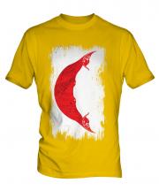 Easter Island Grunge Flag Mens T-Shirt