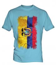 Ecuador Grunge Flag Mens T-Shirt