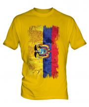 Ecuador Grunge Flag Mens T-Shirt