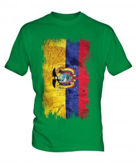 Ecuador Grunge Flag Mens T-Shirt
