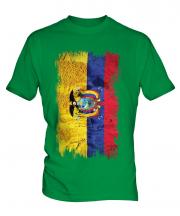 Ecuador Grunge Flag Mens T-Shirt