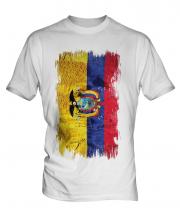 Ecuador Grunge Flag Mens T-Shirt