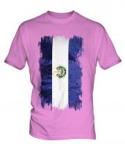 El Salvador Grunge Flag Mens T-Shirt