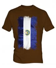 El Salvador Grunge Flag Mens T-Shirt