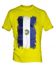 El Salvador Grunge Flag Mens T-Shirt