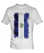 El Salvador Grunge Flag Mens T-Shirt