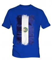 El Salvador Grunge Flag Mens T-Shirt