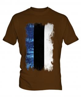 Estonia Grunge Flag Mens T-Shirt