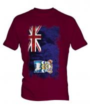 Falkland Islands Grunge Flag Mens T-Shirt