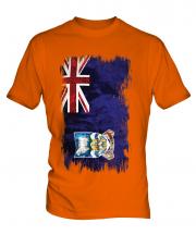 Falkland Islands Grunge Flag Mens T-Shirt