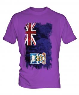 Falkland Islands Grunge Flag Mens T-Shirt