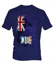Falkland Islands Grunge Flag Mens T-Shirt