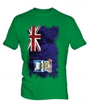 Falkland Islands Grunge Flag Mens T-Shirt
