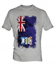 Falkland Islands Grunge Flag Mens T-Shirt