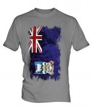 Falkland Islands Grunge Flag Mens T-Shirt