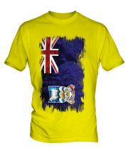 Falkland Islands Grunge Flag Mens T-Shirt