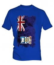 Falkland Islands Grunge Flag Mens T-Shirt