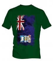 Falkland Islands Grunge Flag Mens T-Shirt