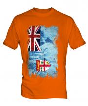Fiji Grunge Flag Mens T-Shirt