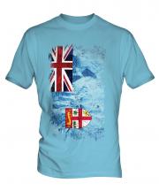 Fiji Grunge Flag Mens T-Shirt