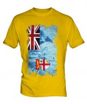 Fiji Grunge Flag Mens T-Shirt