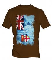 Fiji Grunge Flag Mens T-Shirt