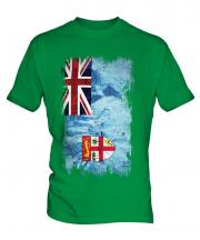 Fiji Grunge Flag Mens T-Shirt