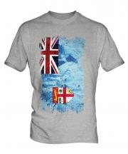 Fiji Grunge Flag Mens T-Shirt