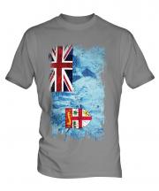 Fiji Grunge Flag Mens T-Shirt
